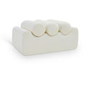  Color_Cream -- Rumble Cream Vegan Leather Upholstered Bench IMAGE 1
