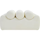 Meridian Rumble Cream Vegan Leather Bench IMAGE 3