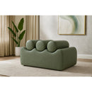 Meridian Rumble Green Vegan Leather Bench IMAGE 2