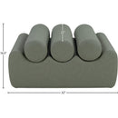 Meridian Rumble Green Vegan Leather Bench IMAGE 8