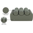  Color_Green -- Rumble Green Vegan Leather Upholstered Bench IMAGE 9