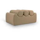  Color_Tan -- Rumble Tan Vegan Leather Upholstered Bench IMAGE 1