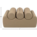  Color_Tan -- Rumble Tan Vegan Leather Upholstered Bench IMAGE 8