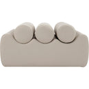 Meridian Rumble Taupe Vegan Leather Bench IMAGE 3