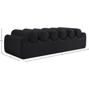  Color_Black -- Meridian Rumble Vegan Leather Upholstered Bench IMAGE 8