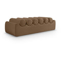  Color_Brown -- Rumble Brown Vegan Leather Upholstered Bench IMAGE 1
