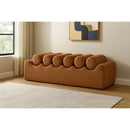  Color_Brown -- Rumble Brown Vegan Leather Upholstered Bench IMAGE 2