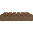  Color_Brown -- Rumble Brown Vegan Leather Upholstered Bench IMAGE 3