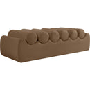  Color_Brown -- Rumble Brown Vegan Leather Upholstered Bench IMAGE 5
