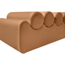  Color_Cognac -- Rumble Cognac Vegan Leather Upholstered Bench IMAGE 6
