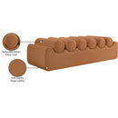  Color_Cognac -- Rumble Cognac Vegan Leather Upholstered Bench IMAGE 9
