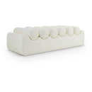  Color_Cream -- Rumble Cream Vegan Leather Upholstered Bench IMAGE 1