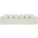 Meridian Rumble Cream Vegan Leather Bench IMAGE 3