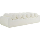  Color_Cream -- Rumble Cream Vegan Leather Upholstered Bench IMAGE 5