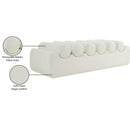 Meridian Rumble Cream Vegan Leather Bench IMAGE 9