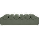  Color_Green -- Rumble Green Vegan Leather Upholstered Bench IMAGE 3