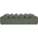 Meridian Rumble Green Vegan Leather Bench IMAGE 3