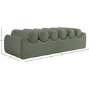  Color_Green -- Rumble Green Vegan Leather Upholstered Bench IMAGE 8