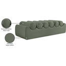  Color_Green -- Rumble Green Vegan Leather Upholstered Bench IMAGE 9