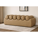  Color_Tan -- Rumble Tan Vegan Leather Upholstered Bench IMAGE 2