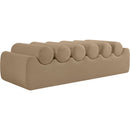  Color_Tan -- Rumble Tan Vegan Leather Upholstered Bench IMAGE 5