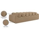  Color_Tan -- Rumble Tan Vegan Leather Upholstered Bench IMAGE 9