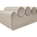  Color_Taupe -- Rumble Taupe Vegan Leather Upholstered Bench IMAGE 6