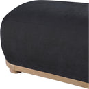  Color_Black -- Meridian Calum Chenille Fabric Upholstered Bench IMAGE 5