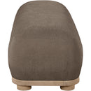  Color_Brown -- Calum Brown Chenille Fabric Upholstered Bench IMAGE 4