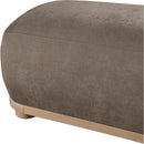  Color_Brown -- Calum Brown Chenille Fabric Upholstered Bench IMAGE 5