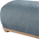  Color_Light Blue -- Calum Light Blue Chenille Fabric Upholstered Bench IMAGE 5