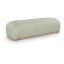  Color_Mint -- Calum Mint Chenille Fabric Upholstered Bench IMAGE 1