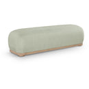 Meridian Calum Mint Chenille Fabric Bench IMAGE 1