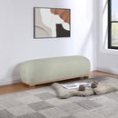  Color_Mint -- Calum Mint Chenille Fabric Upholstered Bench IMAGE 2