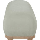  Color_Mint -- Calum Mint Chenille Fabric Upholstered Bench IMAGE 4