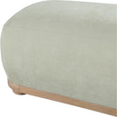 Meridian Calum Mint Chenille Fabric Bench IMAGE 5
