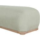  Color_Mint -- Calum Mint Chenille Fabric Upholstered Bench IMAGE 6