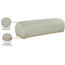  Color_Mint -- Calum Mint Chenille Fabric Upholstered Bench IMAGE 8