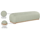 Meridian Calum Mint Chenille Fabric Bench IMAGE 8