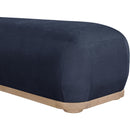  Color_Navy -- Calum Navy Chenille Fabric Upholstered Bench IMAGE 6