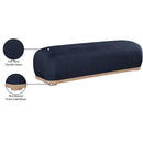  Color_Navy -- Calum Navy Chenille Fabric Upholstered Bench IMAGE 8
