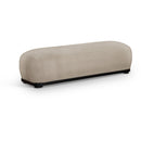  Color_Beige -- Meridian Calum Chenille Fabric Upholstered Bench IMAGE 1