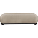  Color_Beige -- Meridian Calum Chenille Fabric Upholstered Bench IMAGE 3