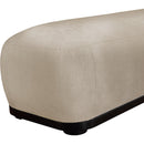  Color_Beige -- Meridian Calum Chenille Fabric Upholstered Bench IMAGE 6
