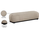  Color_Beige -- Meridian Calum Chenille Fabric Upholstered Bench IMAGE 8