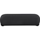  Color_Black -- Calum Black Chenille Fabric Upholstered Bench IMAGE 3