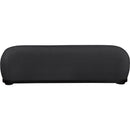 Meridian Calum Black Chenille Fabric Bench IMAGE 3