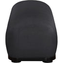  Color_Black -- Calum Black Chenille Fabric Upholstered Bench IMAGE 4