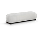  Color_Cream -- Calum Cream Chenille Fabric Upholstered Bench IMAGE 1