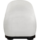  Color_Cream -- Calum Cream Chenille Fabric Upholstered Bench IMAGE 4